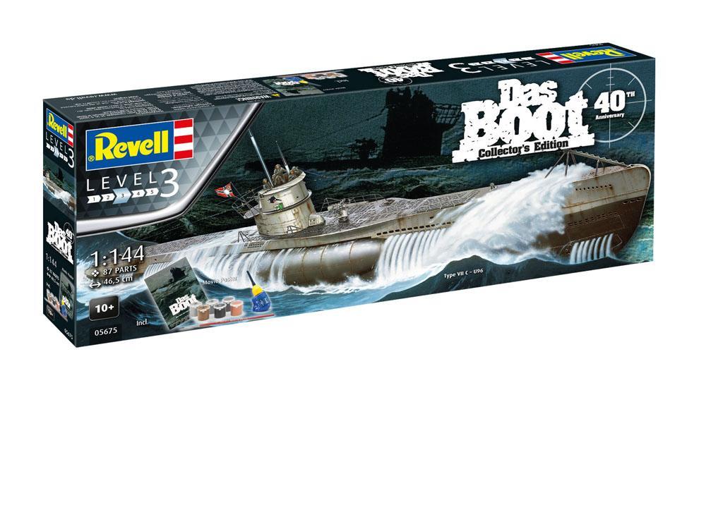 Das Boot Model Kit Gift Set 1/144 U-Boot U96 Typ VII C 40th Anniversary 46 cm 4009803056753