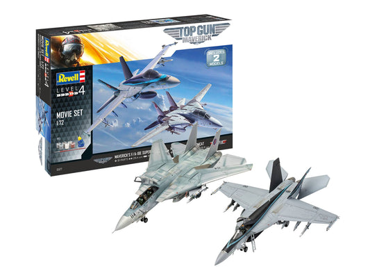 Top Gun Easy-Click Model Kit 1/72 F-14D Super Tomcat & F/A-18E Super Hornet 4009803056777