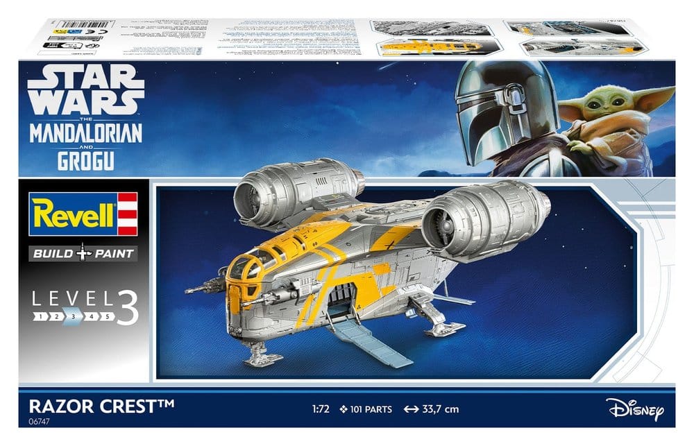 Star Wars The Mandalorian and Grogu Revell Modellbausatz 1/72 Razor Crest 34 cmStar Wars The Mandalorian and Grogu Revell Model Kit 1/72 Razor Crest 34 cmStar Wars The Mandalorian and Grogu Revell maquette 1/72 Razor Crest 34 cmStar Wars The Mandalorian a 4009803067476