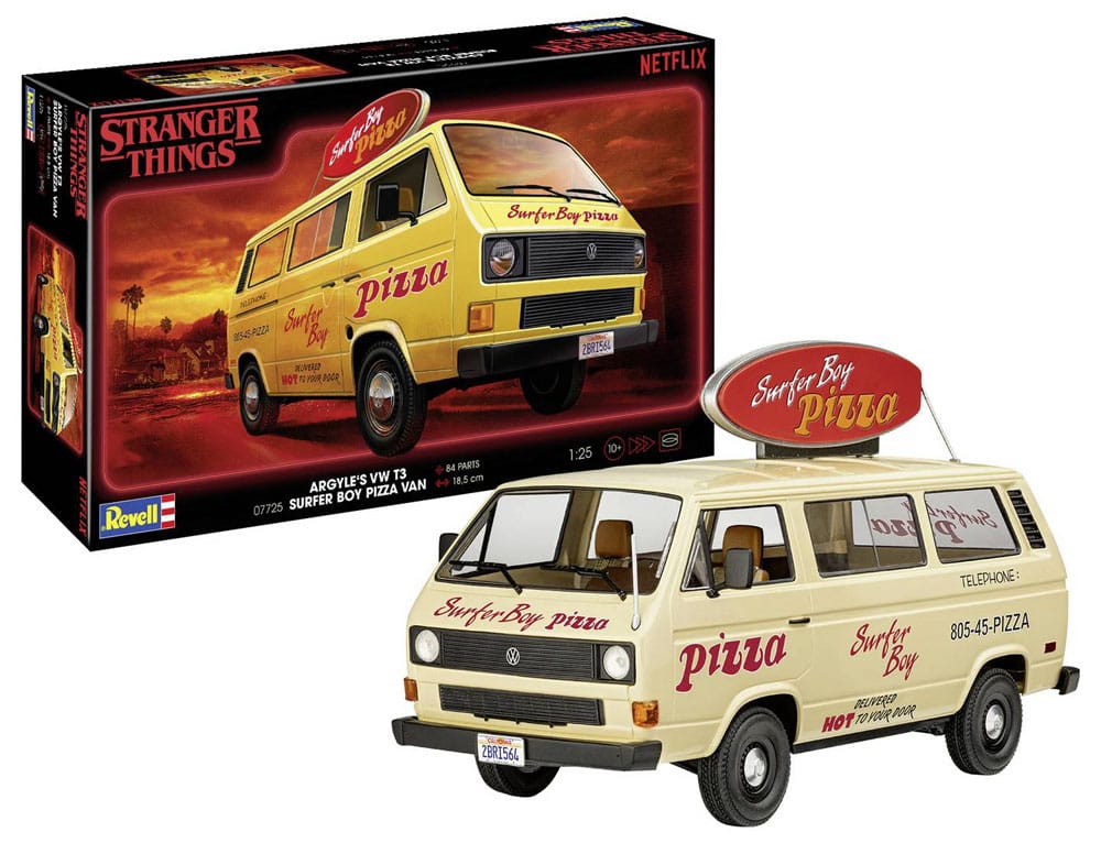 Stranger Things Model Kit 1/25 VW T3 Bus Surfer Boy 19 cm 4009803077253