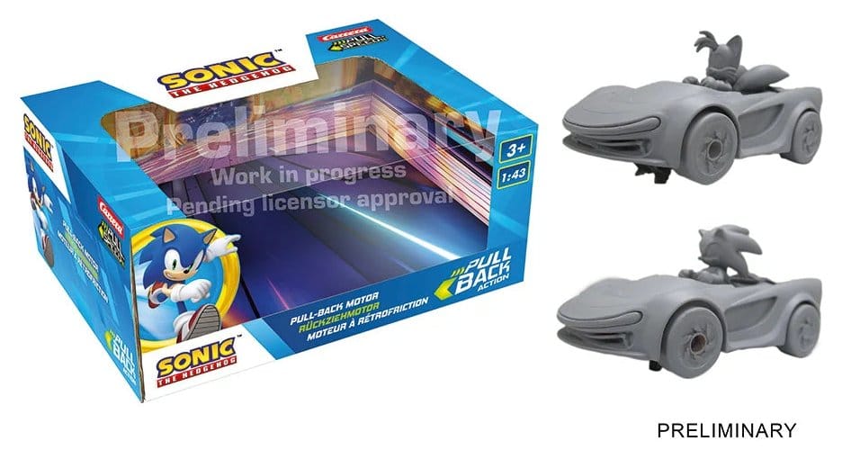 Sonic the Hedgehog Pull & Speed Pull-back car Sonic Racing CrossWorlds - Twinpack 9003150161707