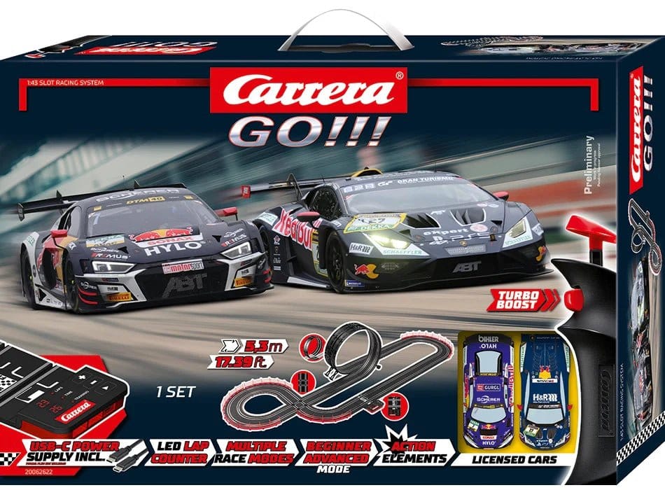 Carrera GO!!! Slot Car Track Set GT Pro Racers 4007486626225