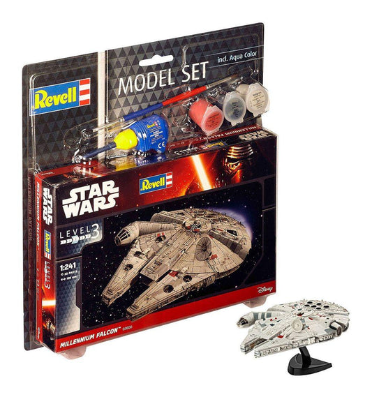 Star Wars Model Kit 1/241 Model Set Millennium Falcon 10 Cm - Amuzzi