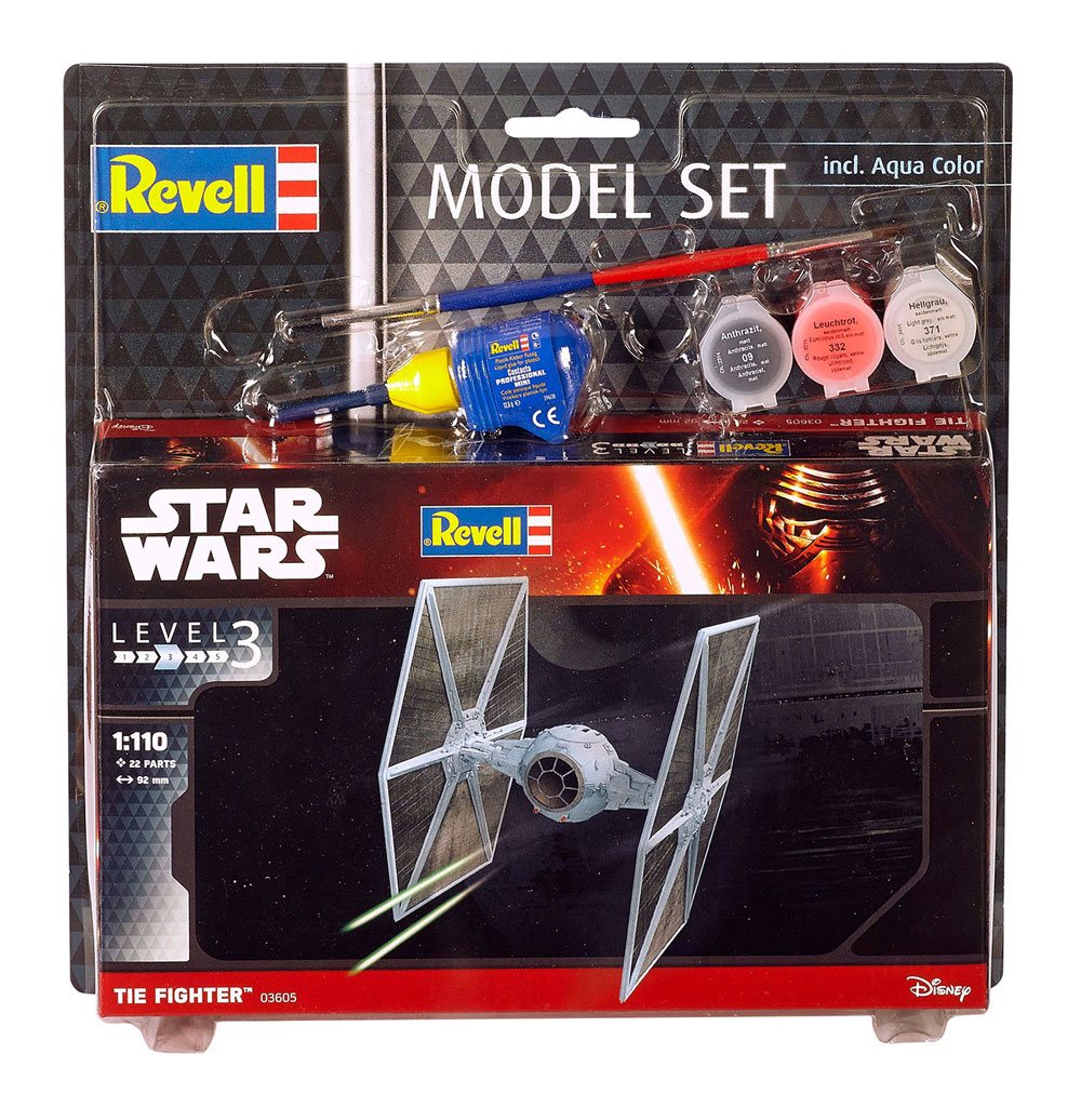 Star Wars Model Kit 1/110 Model Set TIE Fighter 9 Cm - Amuzzi