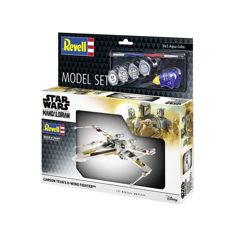 Star Wars Model Kit with basic accessories 1/57 Carson Teva's X-Wing Fighter 22 cm 4009803667904