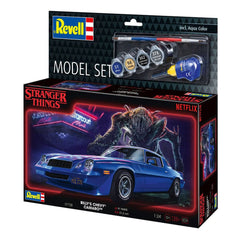 Stranger Things Model Kit Set 1/25 Chevy Camaro Z/28 19 (Aqua Color) 19 cm 4009803677286