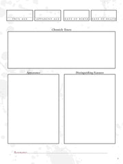Vampire: The Masquerade 5th Edition RPG Journal Expanded Character Sheet Journal *Englische Version* 9781957311036