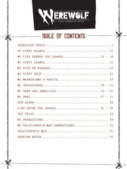 Werewolf: The Apocalypse 5th Edition RPG Journal Expanded Character Sheet Journal *Englische Version* 9781957311449