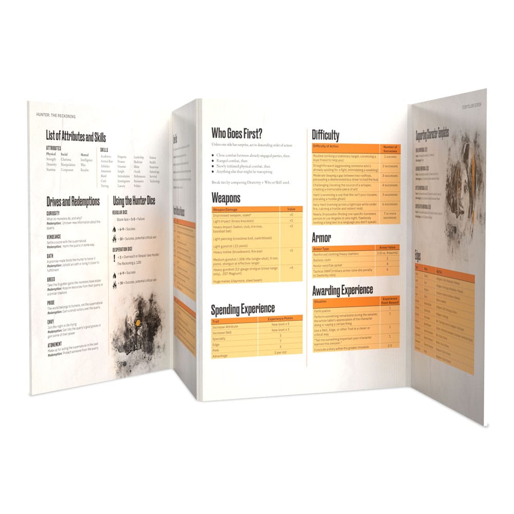Hunter: The Reckoning 5th Edition RPG Storyteller's Screen Kit *Englische Version* 0810011725522