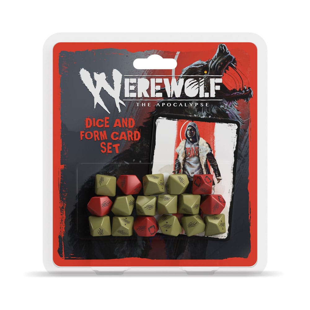 Werewolf: The Apocalypse 5th Edition RPG Dice and Form Card set 0810011725928