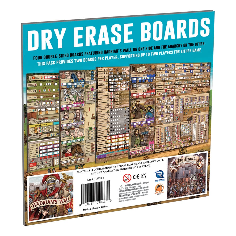 Hadrian's Wall & The Anarchy Dry Erase Boards *English Version* 0810011728110