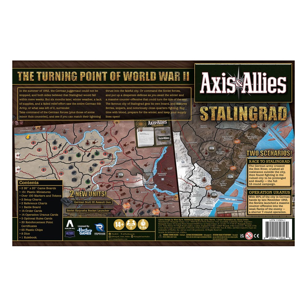Axis & Allies board game Stalingrad *English Version* 0810011728189