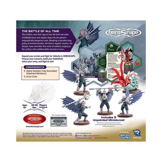 Heroscape Army Expansion Embers of War: Krakenling & Gelryie Vanguards *English Version* 0810011728394