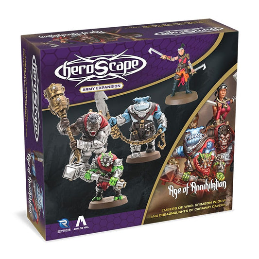 Heroscape Army Expansion Embers of War: Crimson Widow & Dreadnoughts of Caraway Cavern *English Version* 0810011728448