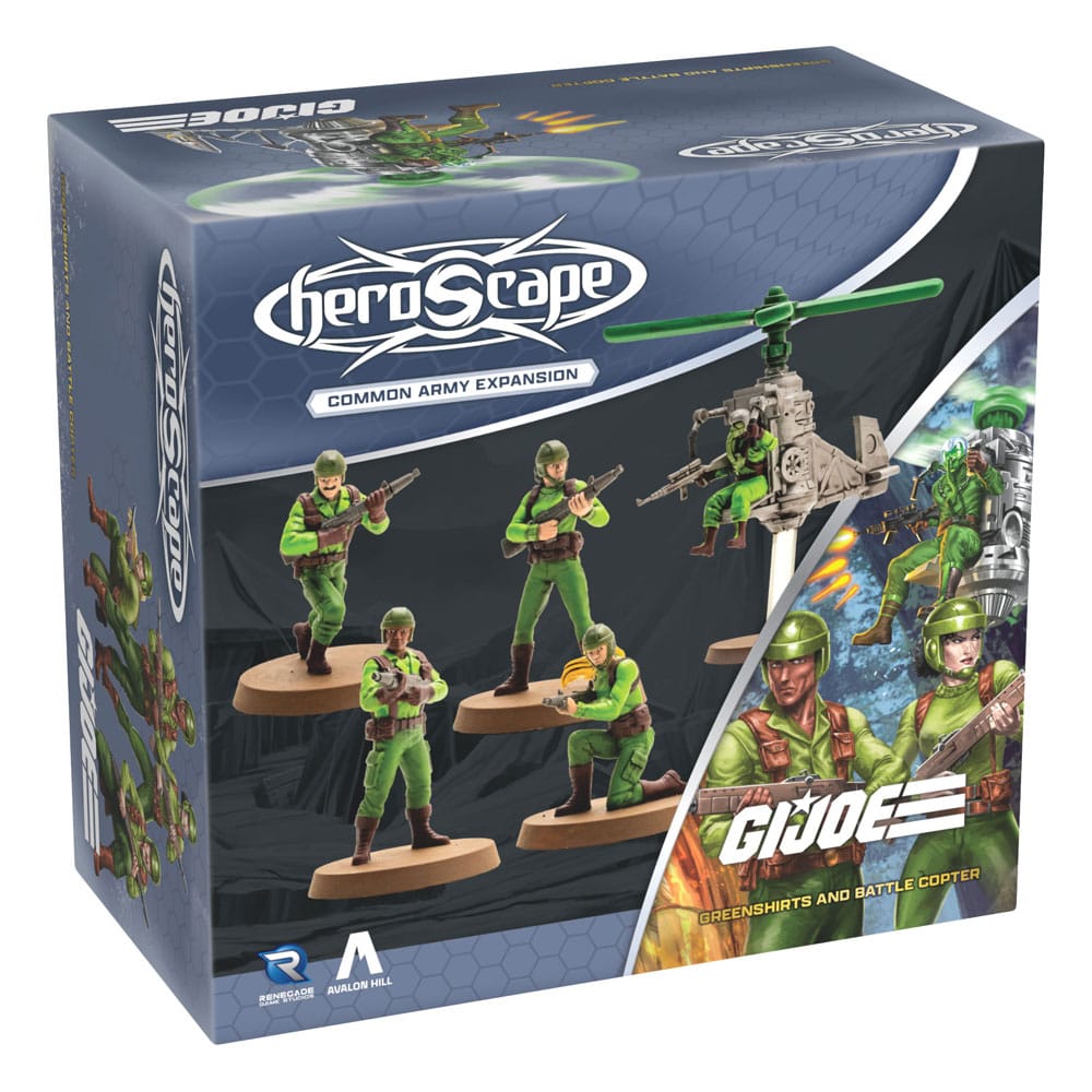G.I.Joe Heroscape Army Expansion Greenshirts & Battle Copter (Common) *English Version* 0810011728806