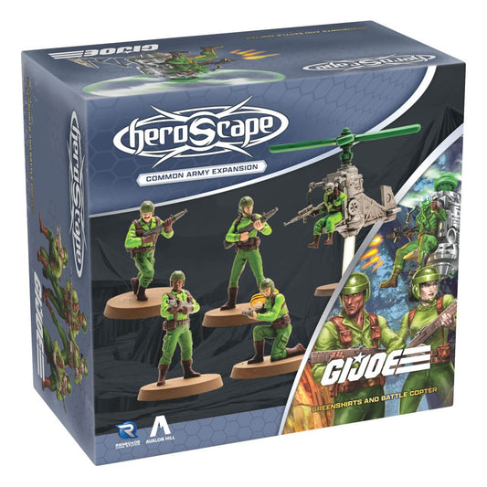 G.I.Joe Heroscape Army Expansion Greenshirts & Battle Copter (Common) *English Version* 0810011728806