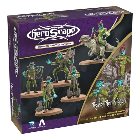 Heroscape Army Expansion Age of Annihilation Chain Gruts & Ramosaur Rider (Common) *English Version* 0810011728882