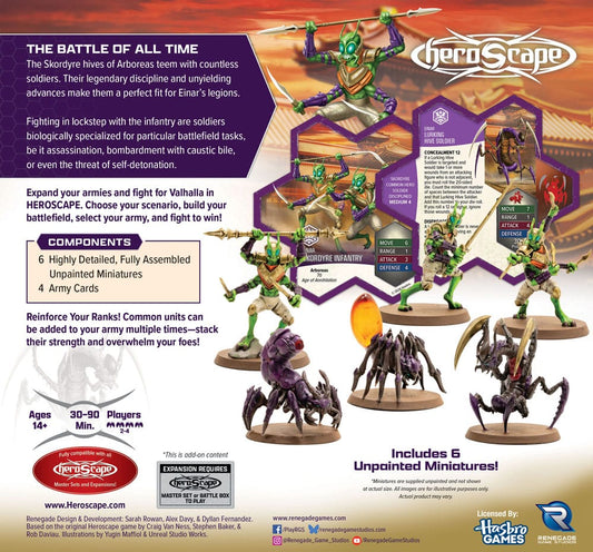 Heroscape Army Expansion Age of Annihilation Skordyre Soldiers (Common) *English Version* 0810011728929