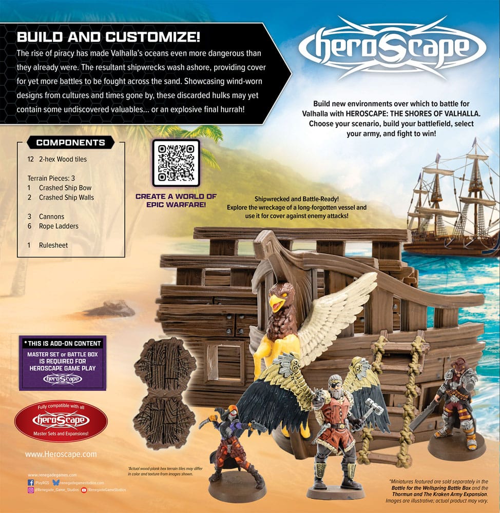 Heroscape Terrain Expansion Shores of Valhalla *English Version* 0810011728981
