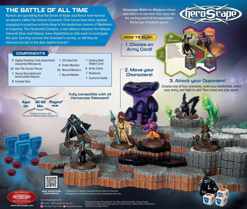 Heroscape Board Game Battle for Blackscar Battle Box *English Version* 0810011729421