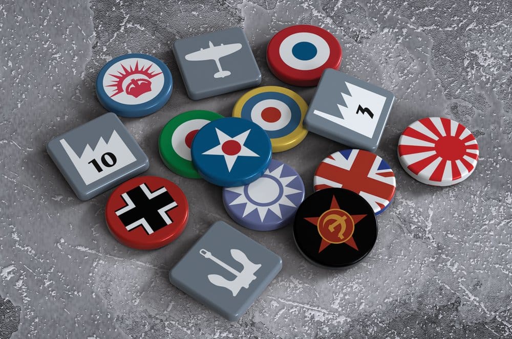 Axis & Allies Deluxe Token-Pack *Englische Version*Axis & Allies Deluxe Token Pack *English Version*Axis & Allies Set de jetons de luxe *ANGLAIS*Axis & Allies Set de tokens de lujo *Edición Inglés* 0810011729469
