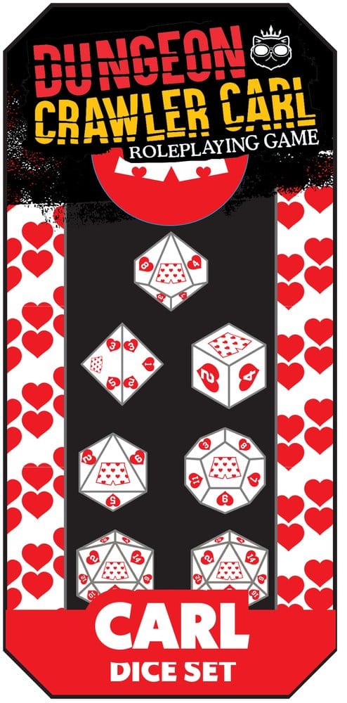 Dungeon Crawler Carl RPG Dice Set Carl’s Enchanted Big Boi Boxers 0810011729506