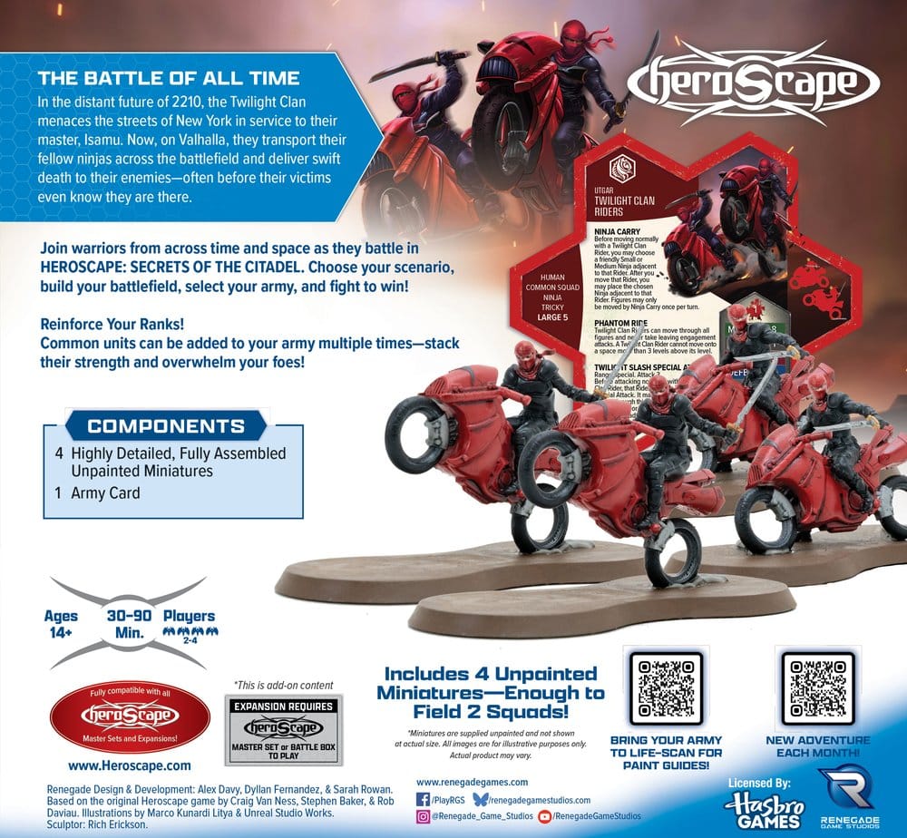 Heroscape Board Game Army Expansion Twilight Clan Riders *English Version* 0810011729681