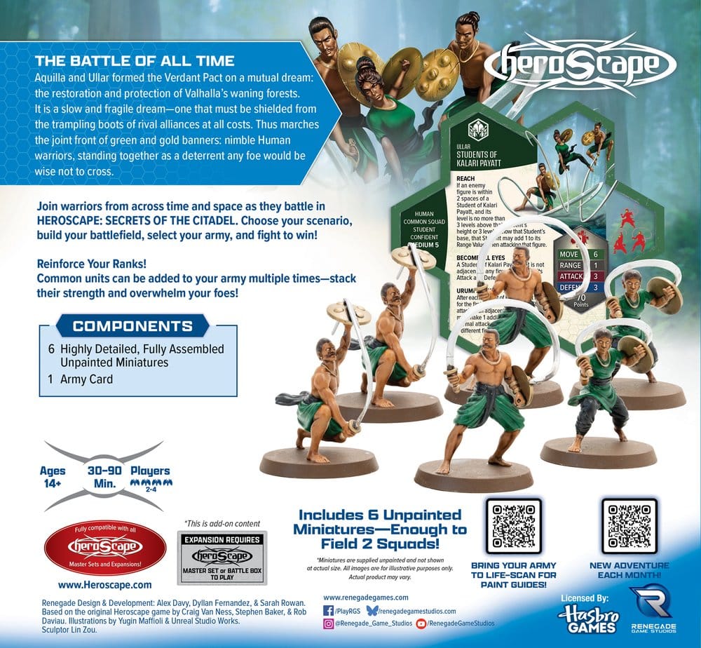 Heroscape Board Game Army Expansion Students of Kalari Pyatt *English Version* 0810011729704