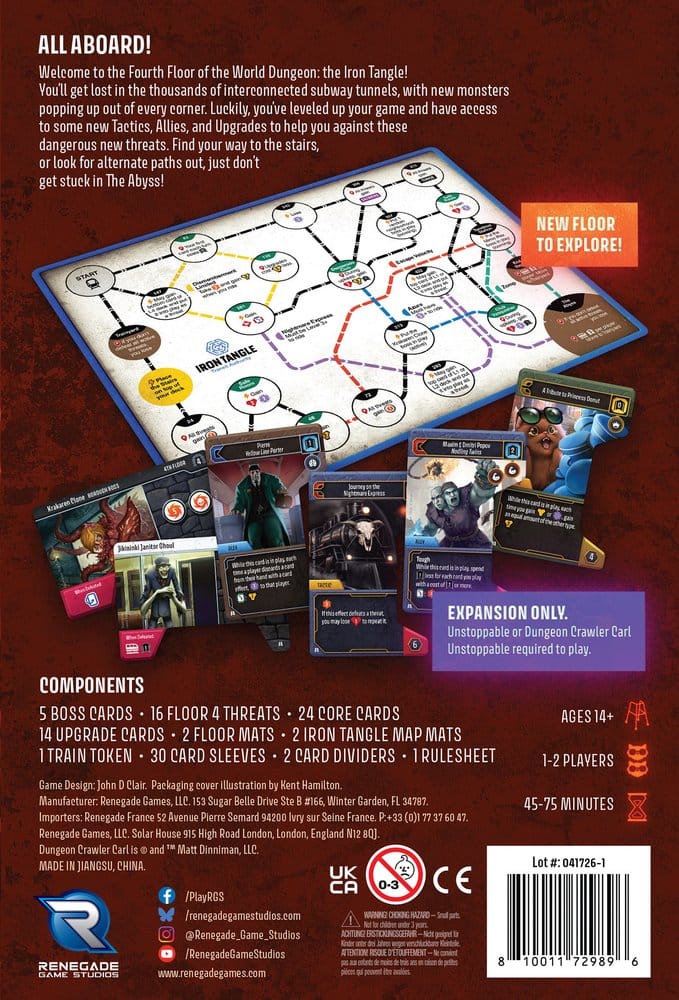 Dungeon Crawler Carl Unstoppable: The Iron Tangle Expansion *English Version* 0810011729896