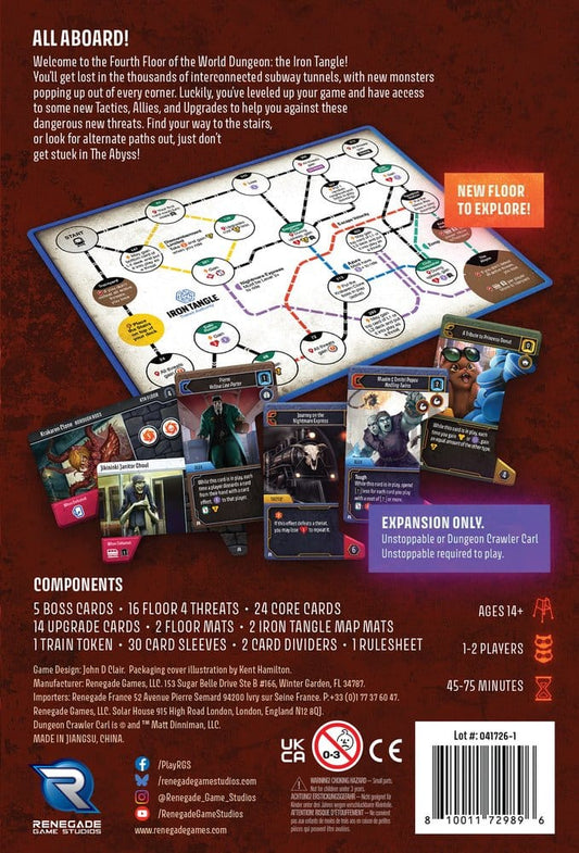 Dungeon Crawler Carl Unstoppable: The Iron Tangle Expansion *English Version* 0810011729896