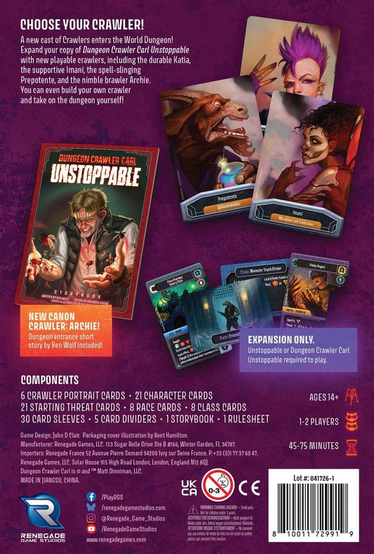 Dungeon Crawler Carl Unstoppable: Crawler Chaos Expansion *English Version* 0810011729919