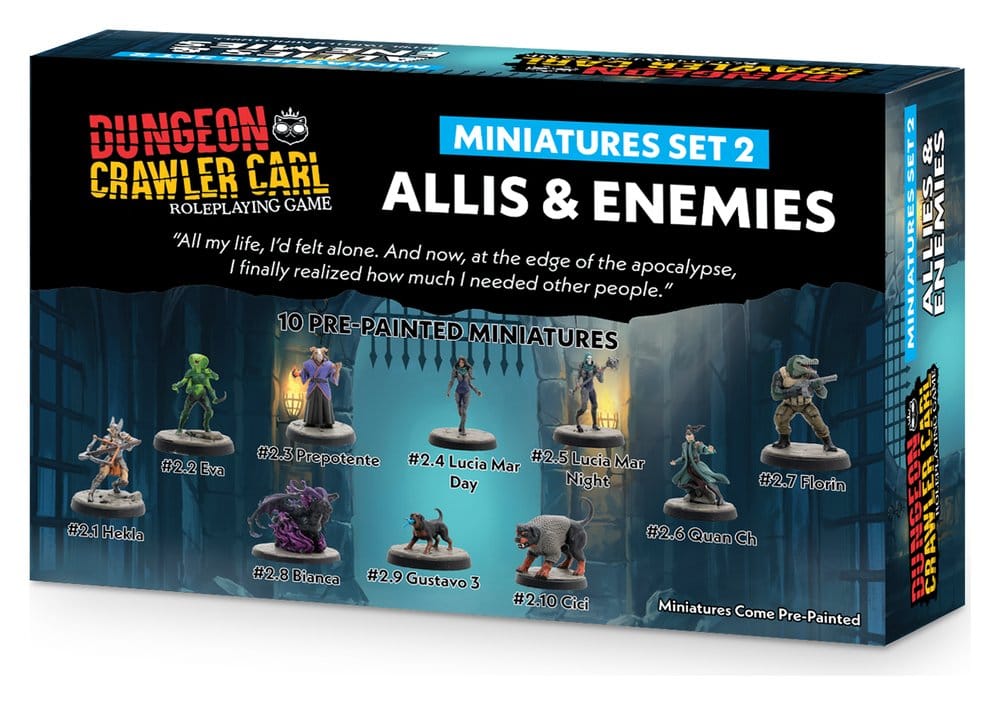 Dungeon Crawler Carl Miniatures Set 2 Enemies & Allies 0810011729933