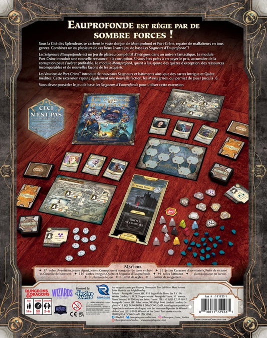 Dungeons & Dragons Board Game Lords of Waterdeep: Scoundrels of Skullport Expansion *French Version* 0810218670069