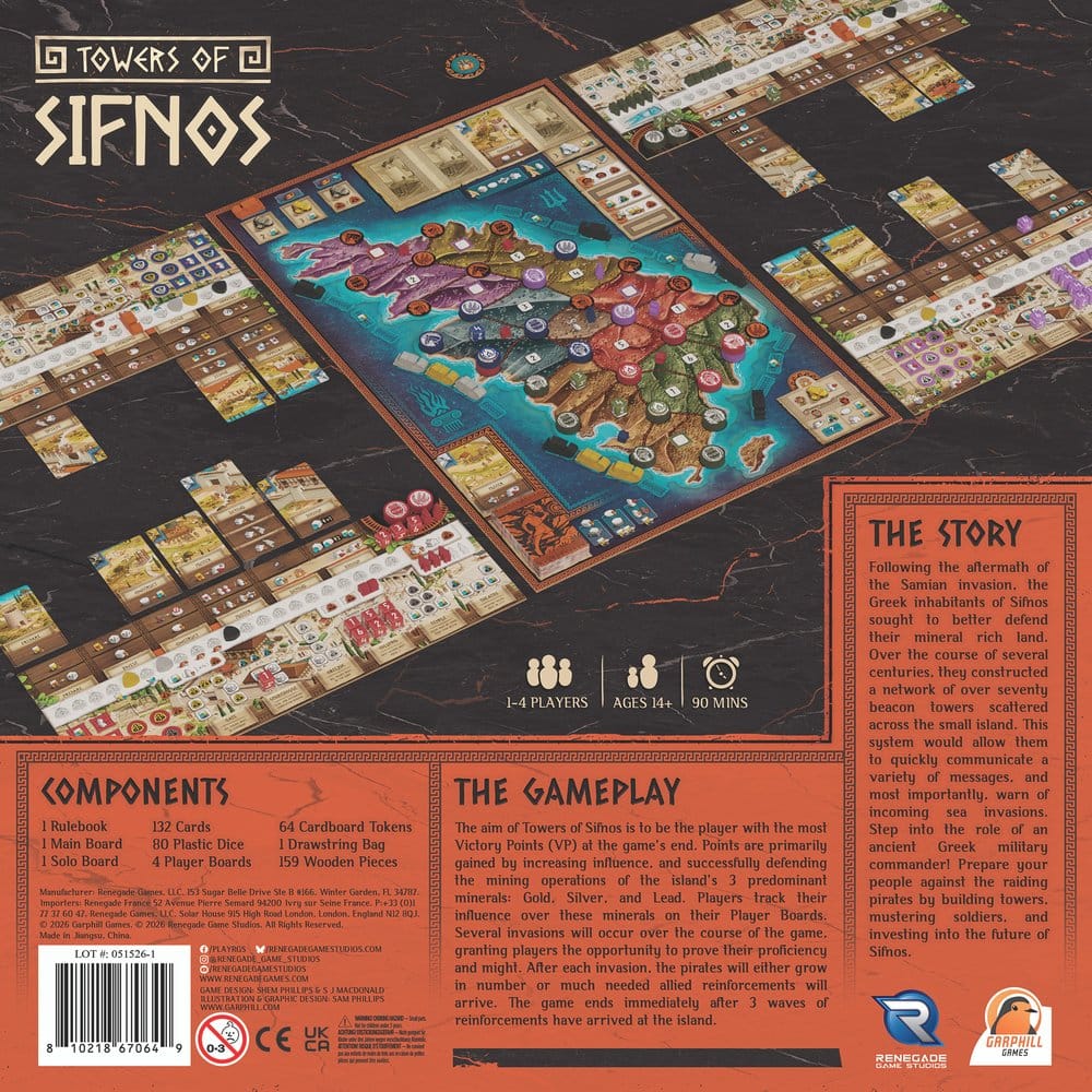 Towers of Sifnos Board Game *English Version* 0810218670649