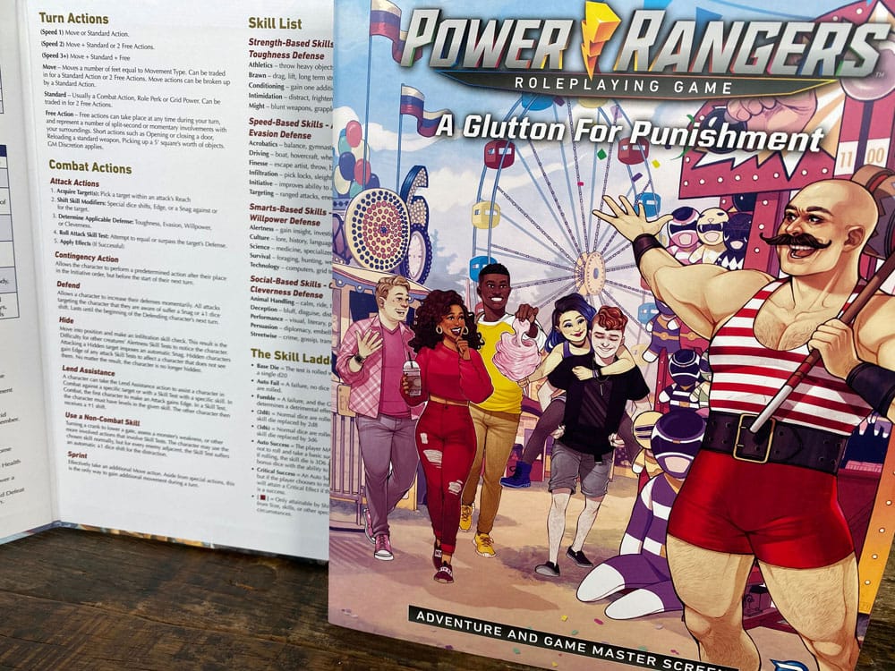 Power Rangers RPG book A Glutton for Punishment Adventure & GM Screen *Englische Version* 0810011724105