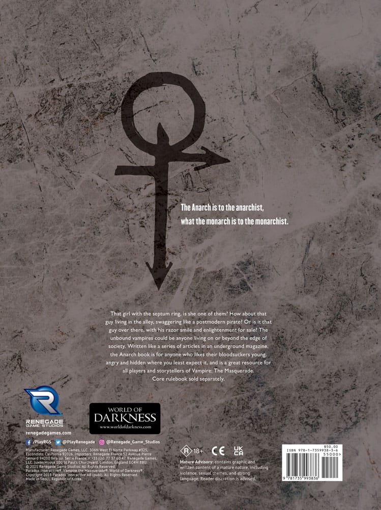 Vampire: The Masquerade 5th Edition RPG book Alma Maters Sourcebook *Englische Version* 9781735993836