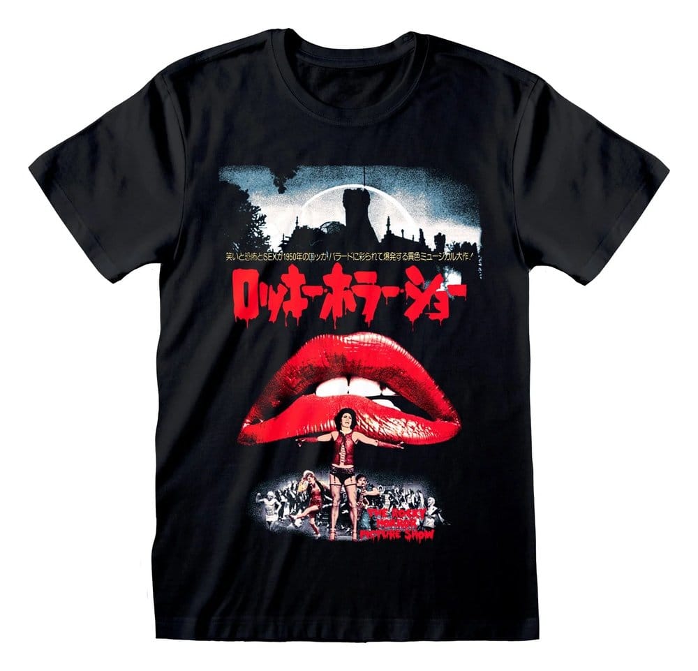 Rocky Horror Picture Show T-Shirt Japanese Black Size S 5056811560160