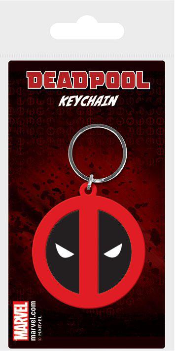 Marvel Comics Rubber Keychain Deadpool Symbol 6 cm 5050293385556