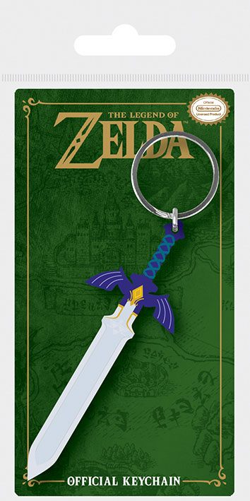 Legend of Zelda Rubber Keychain Master Sword  5050293386997