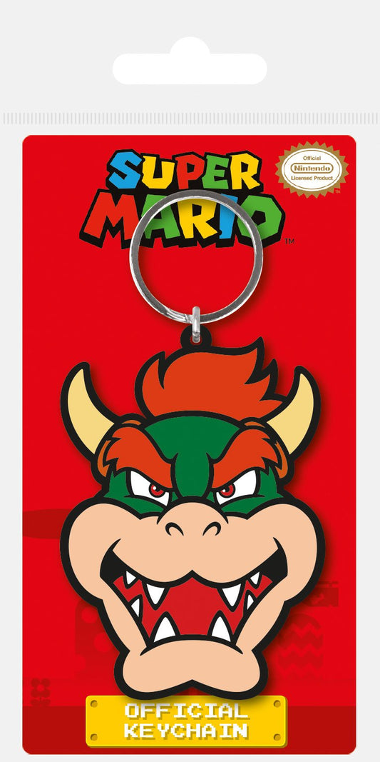 Super Mario Rubber Keychain Bowser 6 cm 5050293387031