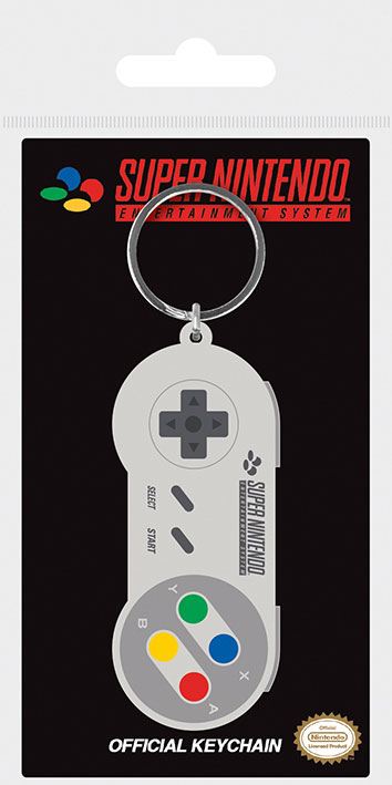 Nintendo Rubber Keychain SNES Controller 6 cm 5050293387086