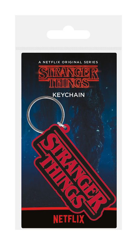 Stranger Things Rubber Keychain Logo 6 Cm - Amuzzi