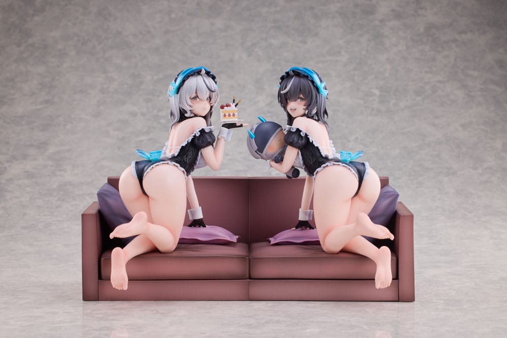 Snowbreak Containment Zone PVC Statues 2-Pack 1/6 Cherno & Meursault Apprentice Maid Ver. Deluxe Edition 19 cm 6973547900123