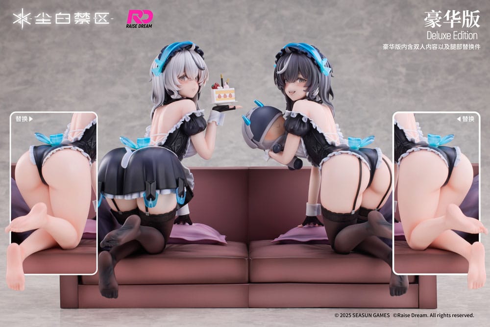 Snowbreak Containment Zone PVC Statues 2-Pack 1/6 Cherno & Meursault Apprentice Maid Ver. Deluxe Edition 19 cm 6973547900123