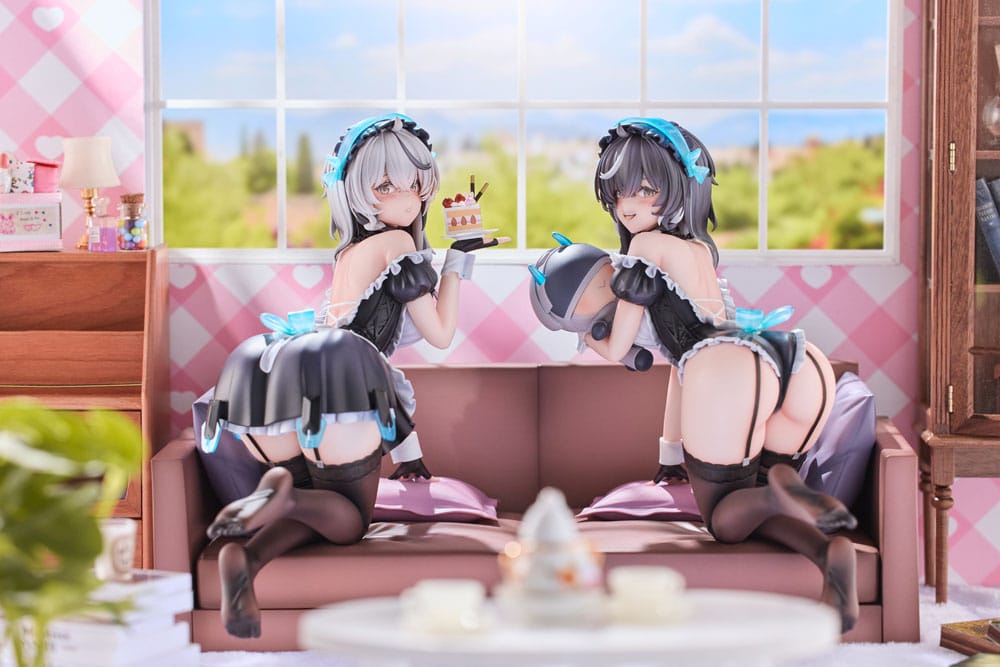 Snowbreak Containment Zone PVC Statues 2-Pack 1/6 Cherno & Meursault Apprentice Maid Ver. Deluxe Edition 19 cm 6973547900123