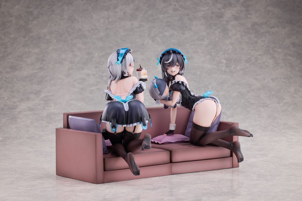 Snowbreak Containment Zone PVC Statues 2-Pack 1/6 Cherno & Meursault Apprentice Maid Ver. Deluxe Edition 19 cm 6973547900123