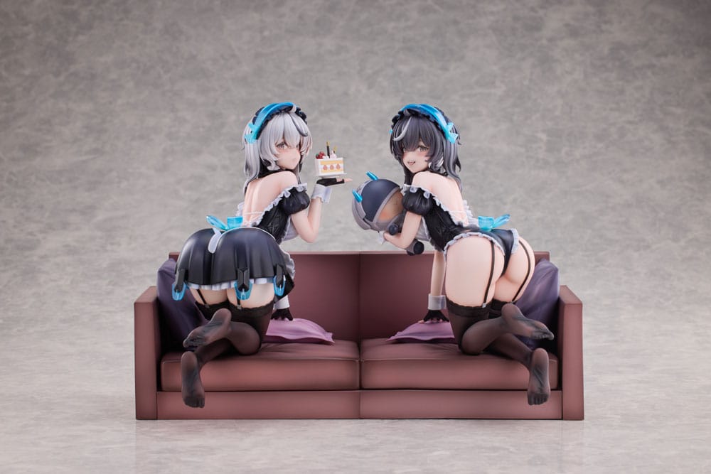 Snowbreak Containment Zone PVC Statues 2-Pack 1/6 Cherno & Meursault Apprentice Maid Ver. Deluxe Edition 19 cm 6973547900123