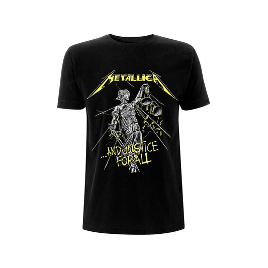 Metallica T-Shirt And Justice For All Tracks Black Size S 5056187700719