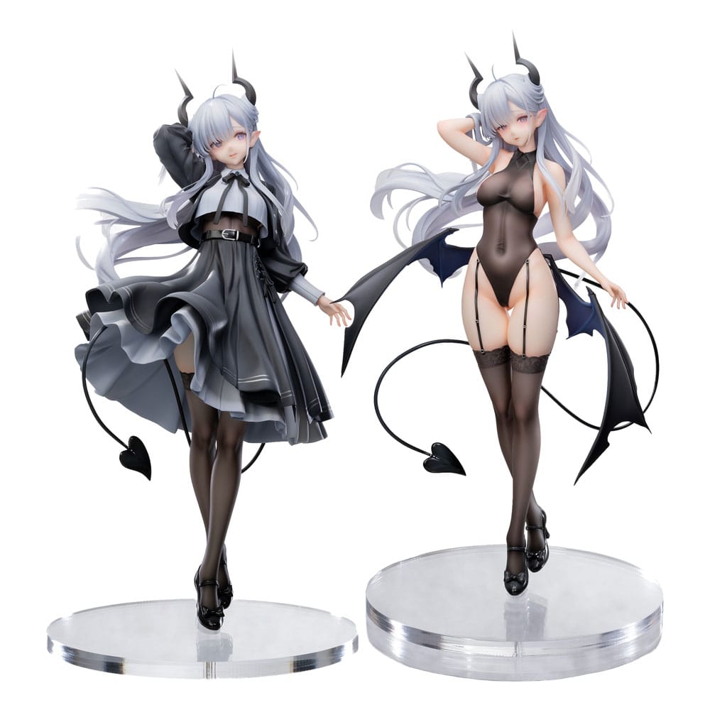 Original Character Fantasias Series Statue 1/6 set of 2 Thea-chan Apprentice Succubus Ver. (Regular Outfit & Underwear Edition) 29 cm  6974992520409