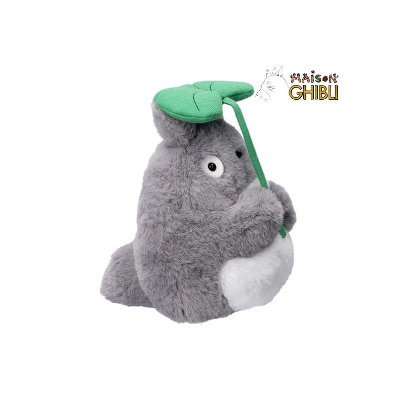 My Neighbor Totoro Nakayoshi Plush Figure Big Totoro with leaf 21 cm 3760372330422